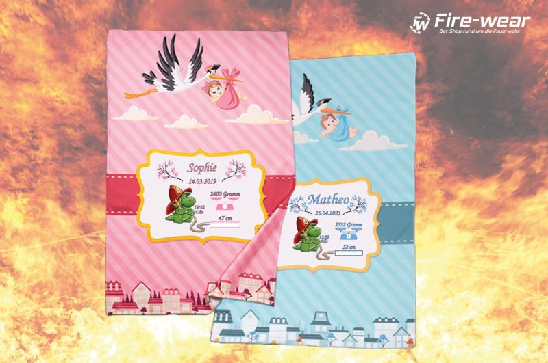 Geburtsgeschenk Decke - Grisu